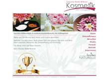 Tablet Screenshot of kosmetik-am-volksgarten.de